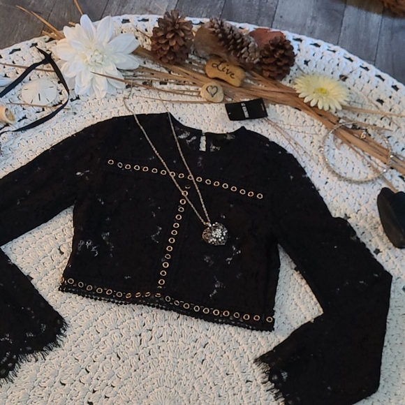 SALE TODAY SEXY CROP TOP  LONG SLEEVES SM. .MULTI - Picture 16 of 16